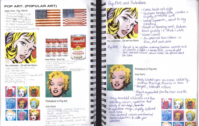 Luca's notebook from New Zealand, featuring images from MoMA's collection 