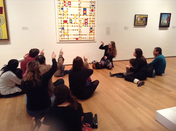 While listening to Jazz music, Educator says: “Make your fingers jump when you get to a square.” Photo: TK