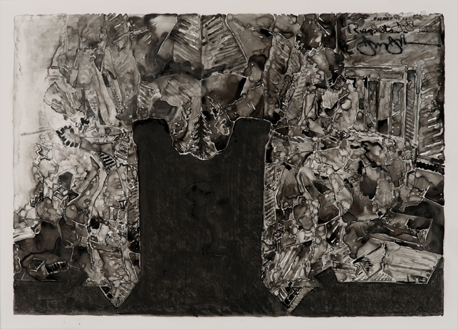 Jasper Johns. Untitled. 2013. Ink on plastic, 27 1/2 × 36" (69.9 × 91.4 cm). The Museum of Modern Art, New York. Promised gift from a private collection. © Jasper Johns/Licensed by VAGA, New York, NY. Photo: Jerry Thompson