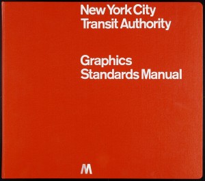 Massimo Vignelli, Bob Noorda, Unimark International Corporation. New York Metropolitan Transit Authority Subway Transportation Graphic Program. 1966–70. Lithograph with screenprinted binder, 13 5/8 x 15 1/2 x 2 7/8" (34.6 x 39.4 x 7.3 cm). Gift of the designer