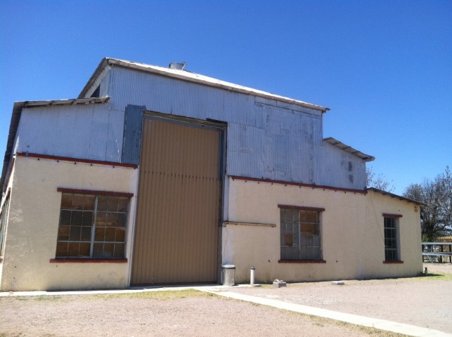 The former Marfa Ice Plant, site of Zoe Leonard’s 100 North Neville Street