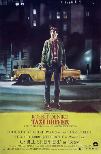 Poster for Taxi Driver. 1976. USA. Directed by Martin Scorsese