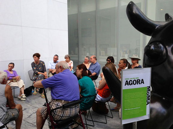 Agora facilitated by Petra Pankow. The Abby Aldrich Rockefeller Sculpture Garden, July 9, 2013
