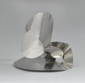 Lygia Clark. O dentro é o fora. 1963, Stainless steel, 16 x 17 1/2 x 14 3/4" (40.6 x 44.5 x 37.5 cm). The Museum of Modern Art, New York. Gift of Patricia Phelps de Cisneros through the Latin American and Caribbean Fund in honor of Adriana Cisneros de Griffin. Courtesy of World of Lygia Clark Cultural Association. Photo: © Thomas Griesel