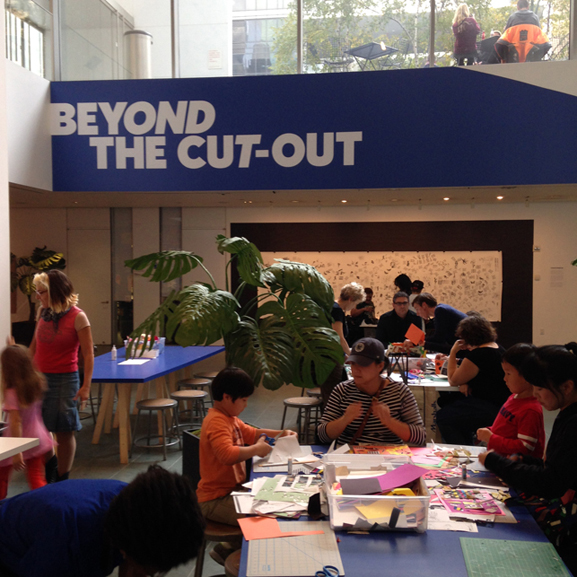 Installation view of MoMA Studio: Beyond the Cut-Out. Installation view. Photo: Sarah Kennedy, 2014