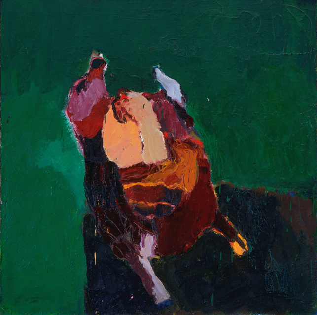 Joan Brown. Thanksgiving Turkey. 1959. Oil on canvas, 47 7/8 x 47 7/8" (121.5 x 121.5 cm). The Museum of Modern Art, New York. Larry Aldrich Foundation Fund