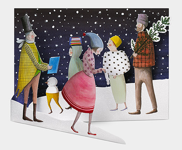 Urban Holiday Card by Sophie Blackall