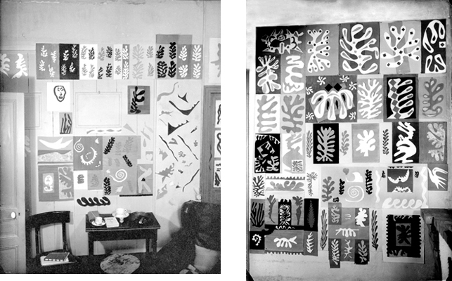 Matisse’s studio wall at the Villa le Rêve, Vence, May 22, 1948. Photos: Michael Sima. © Rue des Archives/The Granger Collection