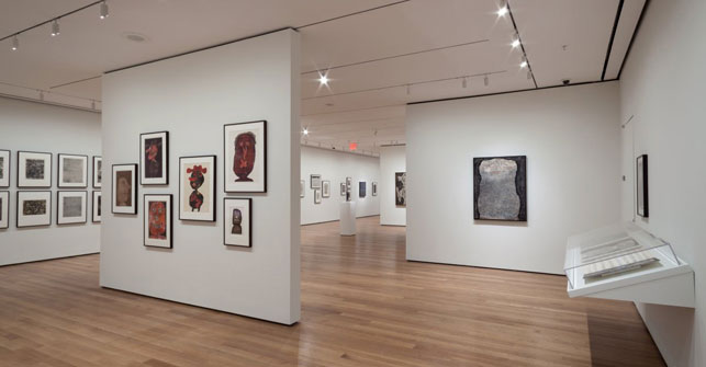 Installation view of Jean Dubuffet: Soul of the Underground, The Museum of Modern Art, October 18, 2014–April 5, 2015. Photograph by John Wronn