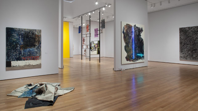 Installation view of The Forever Now: Contemporary Painting in an Atemporal World, The Museum of Modern Art, New York, December 14, 2014–April 5, 2015. Photo by John Wronn. © 2015 The Museum of Modern Art