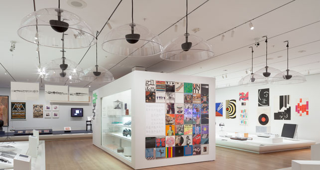 Installation view of Making Music Modern: Design for Ear and Eye, The Museum of Modern Art, November 15, 2014–November 1, 2015. Photo: John Wronn