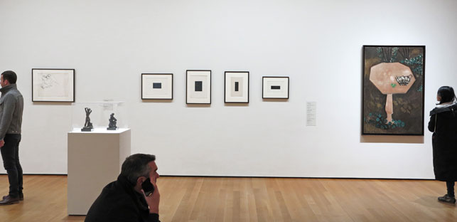 Installation view, Painting and Sculpture Galleries, The Museum of Modern Art. Shown: all works by Henri Matisse. © 2015 Succession H. Matisse, Paris/Artists Rights Society (ARS), New York