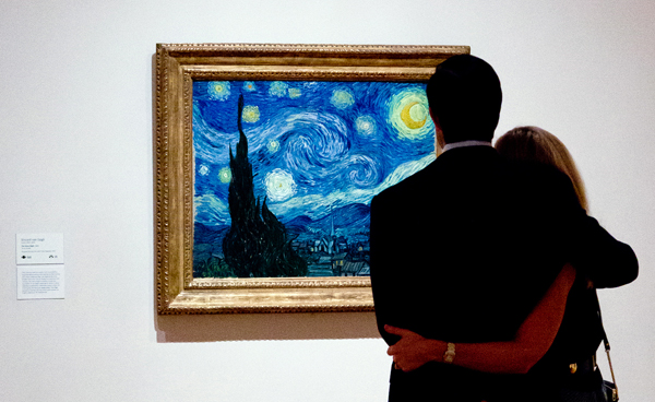 Vincent van Gogh. The Starry Night. 1889. Oil on canvas, 29 x 36 1/4″ (73.7 x 92.1 cm). The Museum of Modern Art, New York. Acquired through the Lillie P. Bliss Bequest. Photo: CarlyGaebe/Steadfast Studio