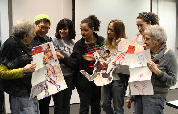 Vivian with MoMA Teens participants. Photo: TK