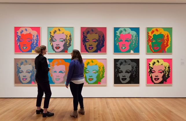 Installation view of Andy Warhol: Campbell's Soup Cans and Other Works, 1953–1967 at The Museum of Modern Art, April 25–October 12, 2015. Photo: Jonathan Muzikar. © 2015 The Museum of Modern Art, New York