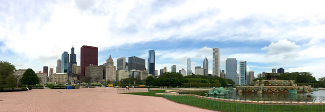 Chicago skyline, taken from Grant Park. Photo: Jessie Parsons