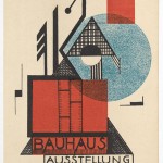 Rudolf Baschant. Bauhaus Ausstellung Weimar Juli–Sept, 1923, Karte 9. 1923. Lithograph, 5 7/8 × 3 15/16" (15 × 10 cm). Committee on Architecture and Design Funds. Photo: John Wronn