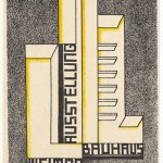 Farkas Molnar. Bauhaus Ausstellung Weimar Juli–Sept, 1923, Karte 17. 1923. Lithograph, 5 7/8 × 3 15/16" (15 × 10 cm). Committee on Architecture and Design Funds. Photo: John Wronn