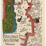 Kurt Schmidt. Bauhaus Ausstellung Weimar Juli–Sept, 1923, Karte 19. 1923. Lithograph, 5 7/8 × 3 15/16" (15 × 10 cm). Committee on Architecture and Design Funds. Photo: John Wronn