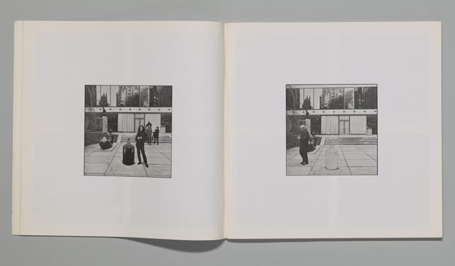 Spreads from Museum Of Modern (F)art. 1971. Exhibition catalogue, offset, 11 13/16 x 11 13/16" (30 x 30 cm). The Museum of Modern Art Library, New York. © Yoko Ono 2015