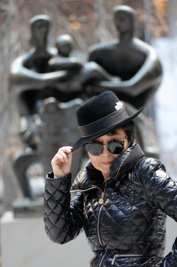 Yoko Ono at The Museum of Modern Art. 2015. Photograph by Kishin Shinoyama. Courtesy Lenono Photo Archive, New York. © 2015 Yoko Ono
