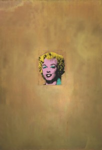Andy Warhol. Gold Marilyn Monroe. 1962. Silkscreen ink on synthetic polymer paint on canvas, 6' 11 1/4" x 57" (211.4 x 144.7 cm). Gift of Philip Johnson. © 2015 Andy Warhol Foundation for the Visual Arts/Artists Rights Society (ARS), New York