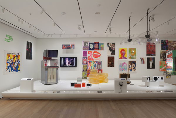 Installation view of Making Music Modern: Design for Ear and Eye, The Museum of Modern Art, November 15, 2014–November 15, 2015. © 2014 The Museum of Modern Art. Photo: John Wronn