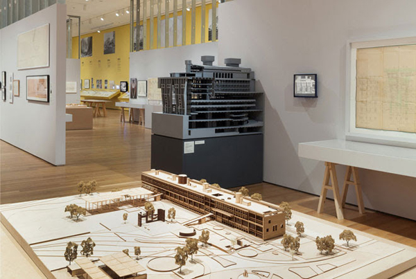 Installation view of Latin America in Construction: Architecture 1955–1980 at The Museum of Modern Art, New York (March 29–July 19, 2015). Photo: Thomas Griesel