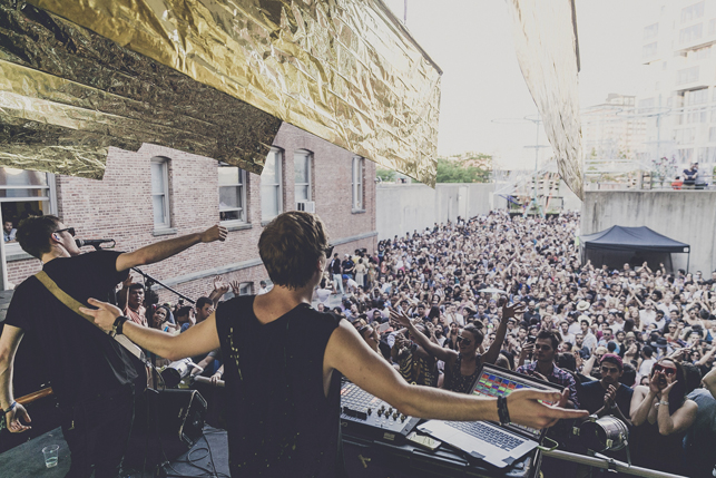 Bob Moses, MoMA PS1 Warm Up, Saturday, August 1, 2015. Photo: Charles Roussel