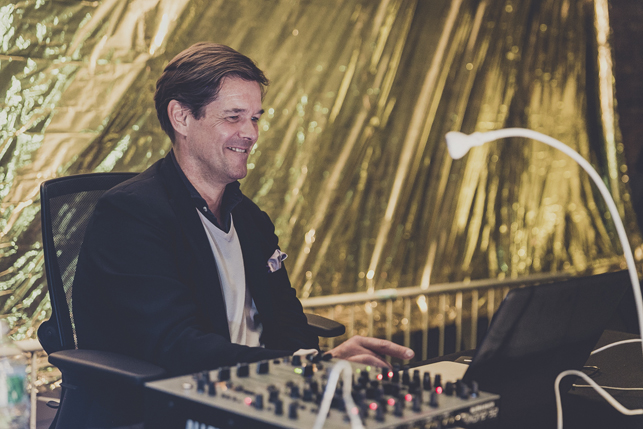 Moritz von Oswald, MoMA PS1 Warm Up, Saturday, August 8, 2015. Photo Charles Roussel