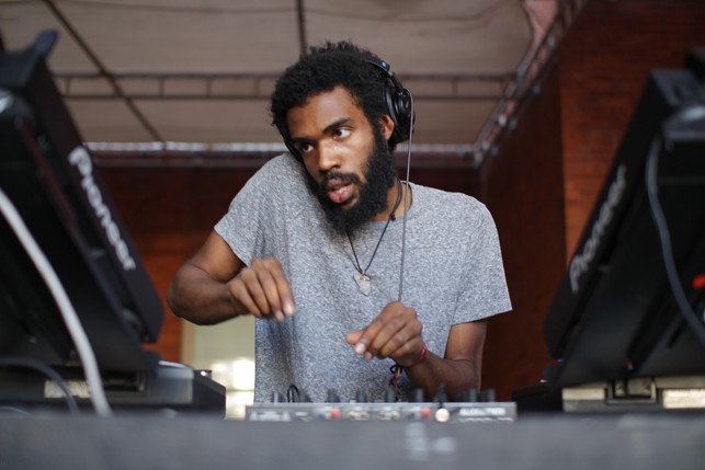Kyle Hall, MoMA PS1 Warm Up, Saturday, August 22, 2015. Photo: Mark Cole 