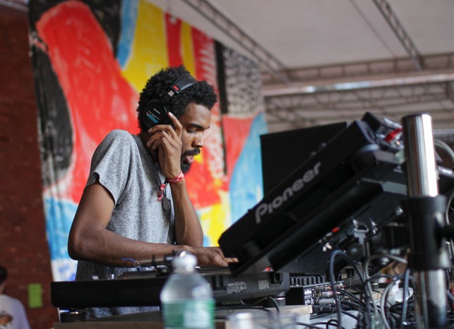 Kyle Hall, MoMA PS1 Warm Up, Saturday, August 22, 2015. Photo: Mark Cole