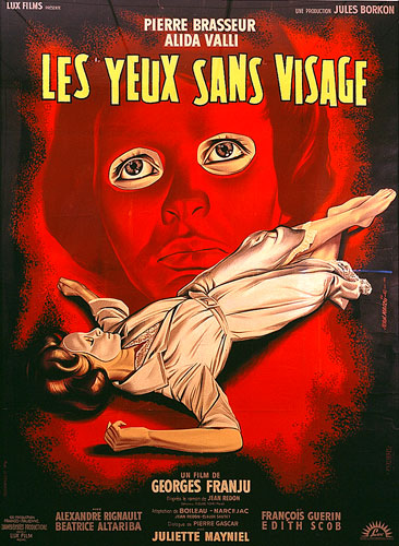 Jean Mascii. French one-panel poster for Les Yeux sans visage (Eyes without a Face). 1960. France/Italy. Directed by Georges Franju. Courtesy Sikelia Productions