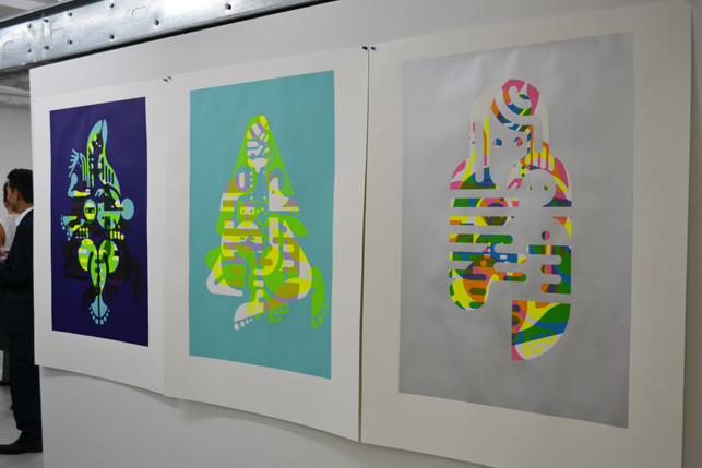 Three Mother and Child prints by Ryan McGinness