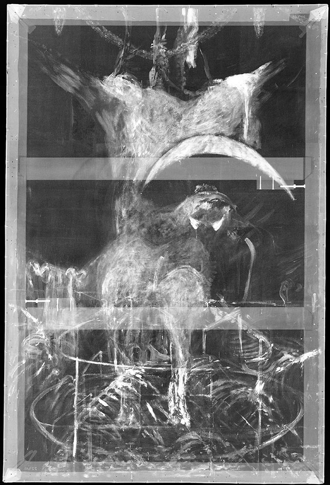 X-ray image of Francis Bacon’s Painting