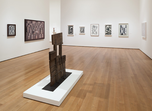 Installation view of Joaquín Torres-García: The Arcadian Modern at The Museum of Modern Art, New York (October 25, 2015–February 15, 2016).  © 2015 The Museum of Modern Art, New York. Photo: Jonathan Muzikar