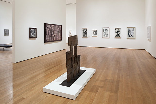 Installation view of Joaquín Torres-García: The Arcadian Modern at The Museum of Modern Art, New York (October 25, 2015–February 15, 2016). Photo: Jonathan Muzikar. © 2016 The Museum of Modern Art, New York