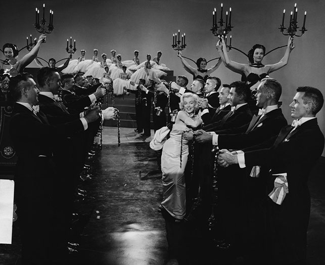 Gentlemen Prefer Blondes. 1953. USA. Directed by Howard Hawks. Courtesy 20th Century-Fox/Photofest