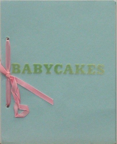 Another well-known object that entered the library collection through former curator Kynaston McShine. Edward Ruscha. Babycakes from Artists & Photographs. 1970. Artist's book from a portfolio of nineteen printed objects, page (each): 7 1/4 x 5 3/4" (18.4 x 14.6 cm). Gift of Kynaston McShine