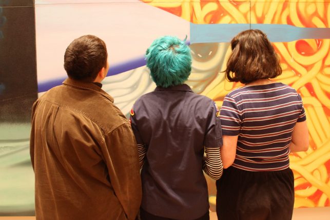 Exploring MoMA's collection and searching for new narratives. (Photo by Kaitlyn Stubbs.) 