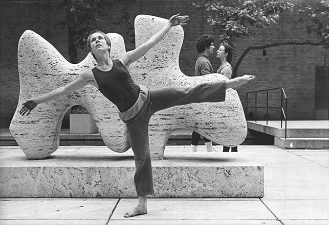View of the performance, Laura Foreman Dance Company. Summergarden Program, June 1, 1973. Museum-Related Photographs, 102. The Museum of Modern Art Archives, New York