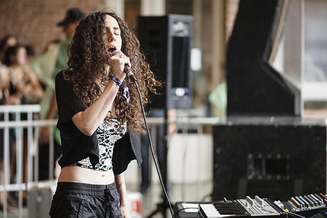 Ohal performing at MoMA PS1’s Warm Up on July 16, 2016. Image courtesy of MoMA PS1. Photo: Charles Roussel