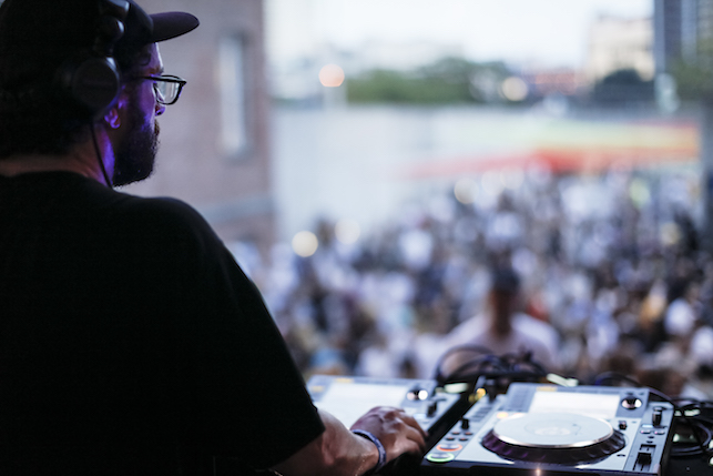 DJ Special Request performing at MoMA PS1’s Warm Up on August 13, 2016. Image courtesy of MoMA PS1. Photo: Charles Roussel