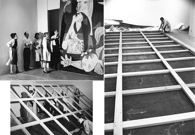 Nonsens Vægt Tung lastbil MoMA | Original Stretcher for Picasso's Guernica Rediscovered in MoMA  Storage